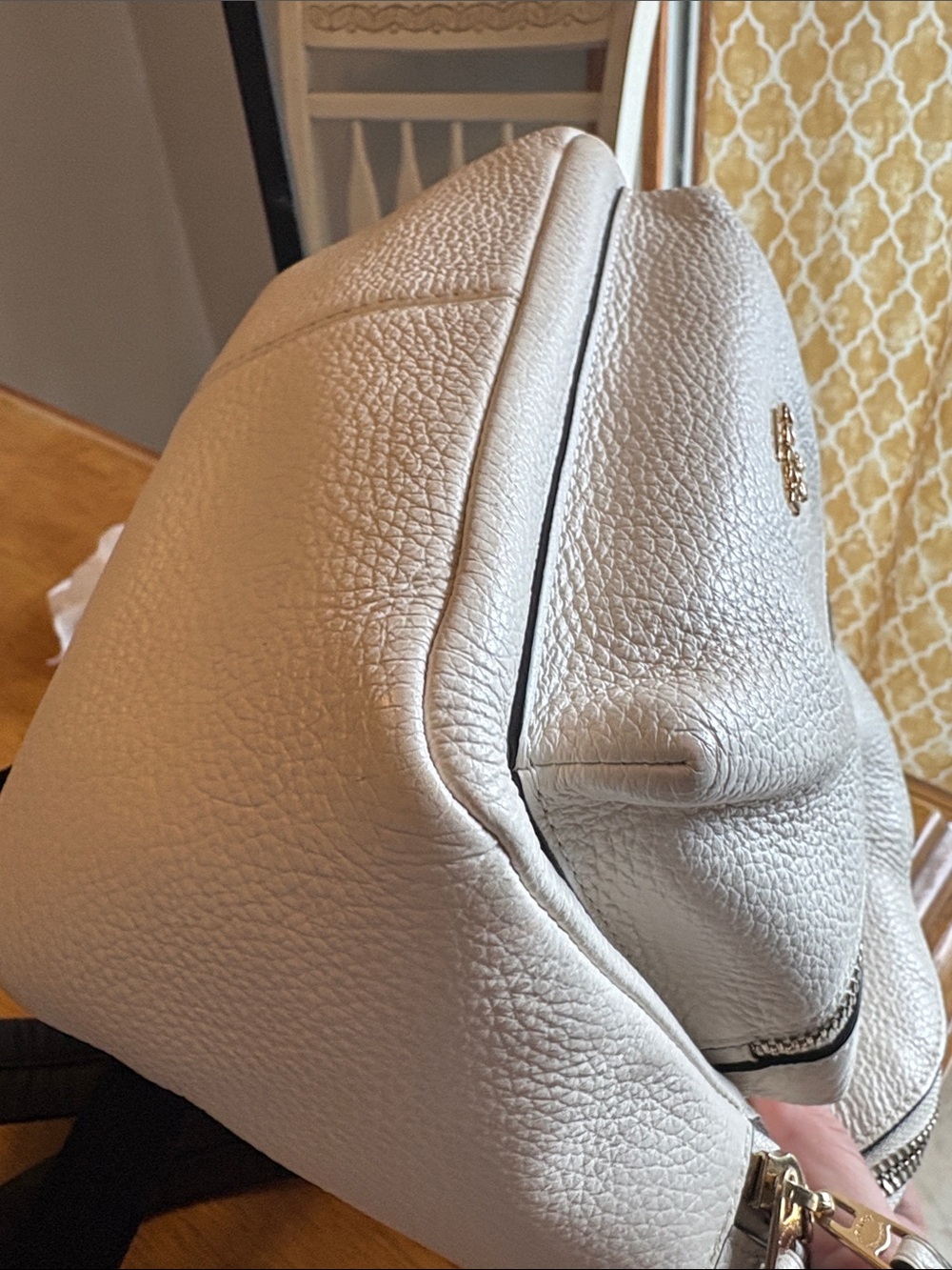 Coach 2018 Pebbled Leather cream Mini Backpack - Picture 5 of 8